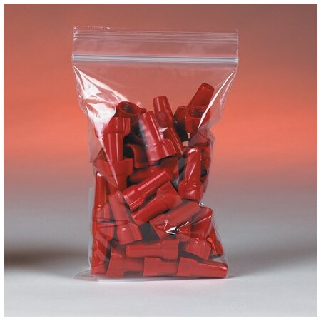 Box Packaging Reclosable Poly Bags 5W x 6L 2 Mil Clear 1000/Pack PB3581